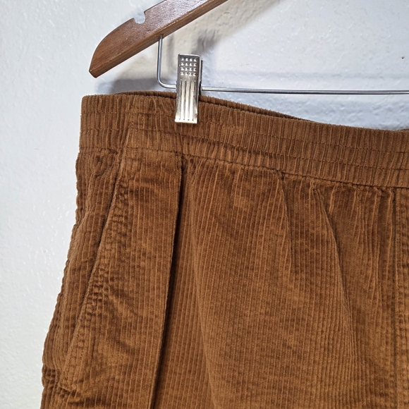 Madewell Men's XL Brown Corduroy Pull-On Shorts Elastic Waist Casual - Picture 3 of 16